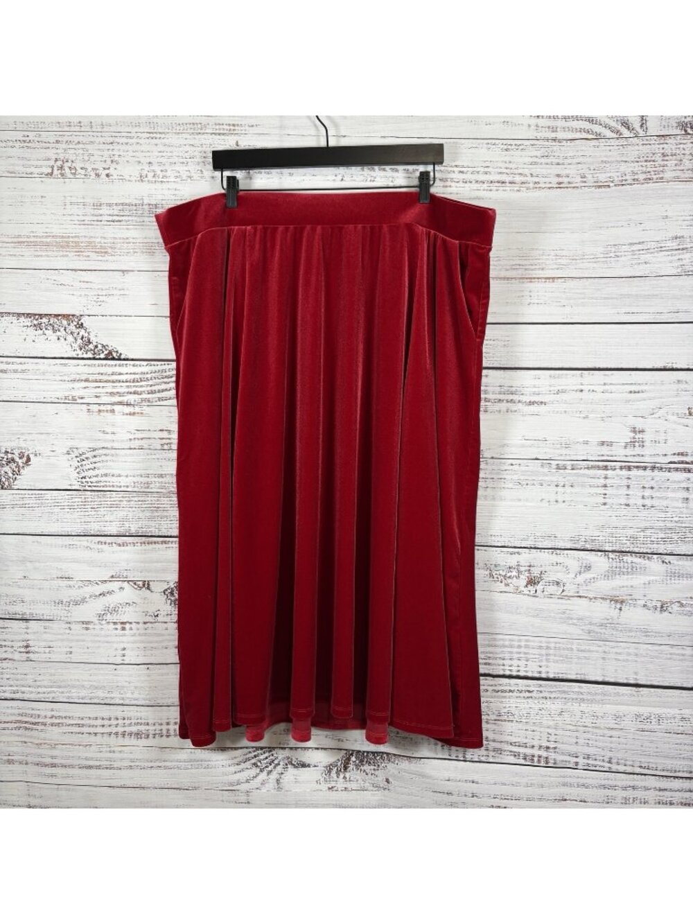 Torrid Red Velvet A Line Pull On A Line Skirt